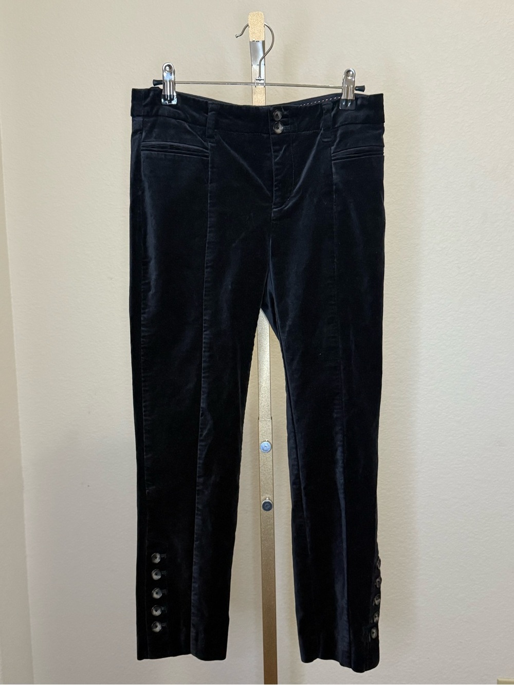 Anthropology Velvet Trouser Pant